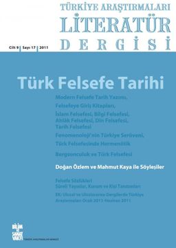 Türkiye Araştırmaları Literatür Dergisi Cilt 9 Sayı: 17