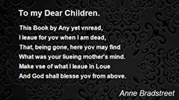 To My Dear Children