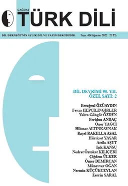 Çağdaş Türk Dili Dergisi - Sayı 414 (Ağustos 2022)