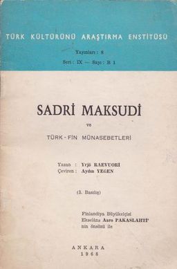 Sadri Maksudi ve Türk-Fin Münasebetleri