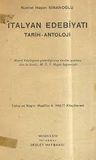 İtalyan Edebiyatı - Tarih/ Antoloji - 1. Cilt